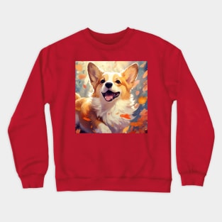 Fall Corgi Puppy Crewneck Sweatshirt